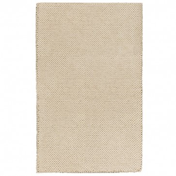 Webteppich Dochtwolle LOOP beige