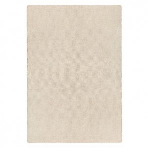 Webteppich Dochtwolle FLAT beige